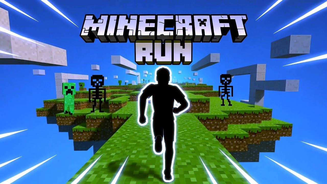 MINECRAFT SURVIVAL Immersive Interactive Warm Up | Run from the