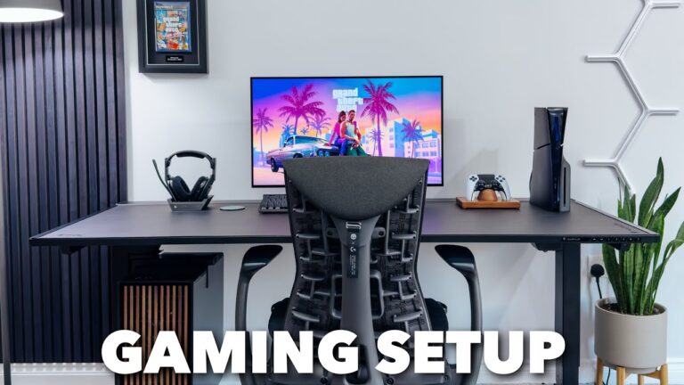 My Gaming Setup & Room Tour (PS5 + PC)