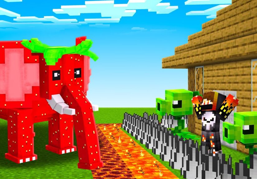 PLANT VS ZOMBIE BRAINROT IN MINECRAFT !!!