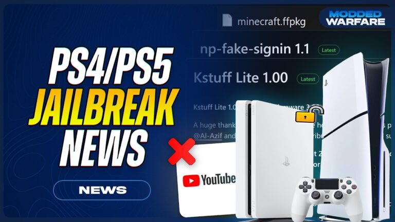 PS4/PS5 Jailbreak News: Y2JB Patched, PSVue, 13.04, ffpkg, Kstuff-Lite, Fake