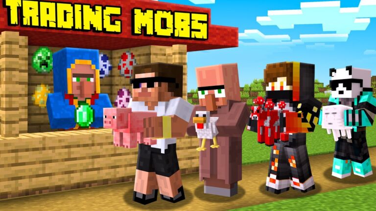 Selling Mobs to Become Rich in Minecraft..