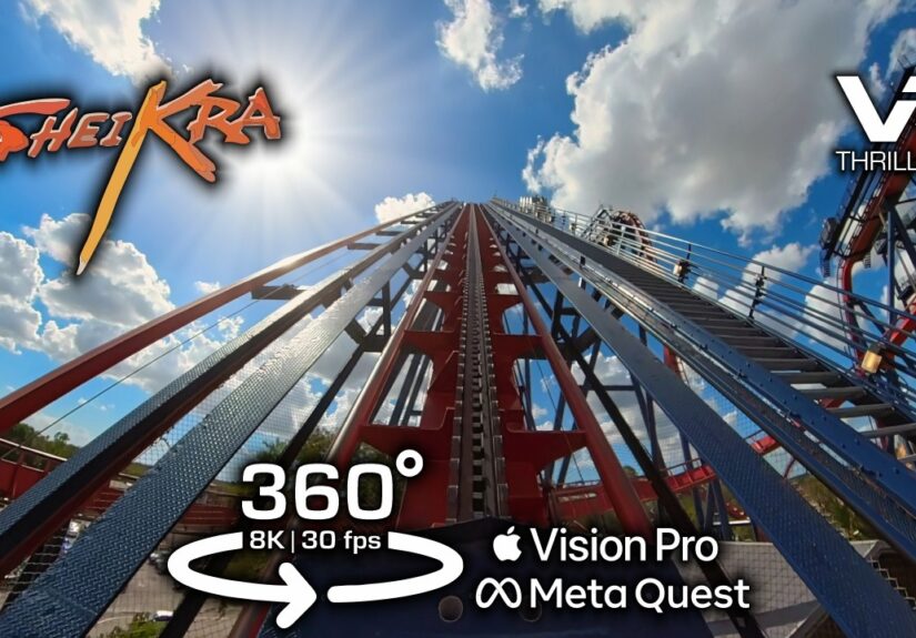 SheiKra 8K 360° POV: Front & Back Row | The