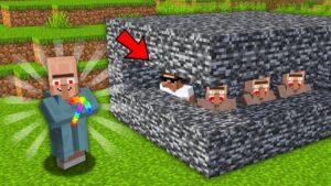 This Evil Villager Trapped Us all in Bedrock..