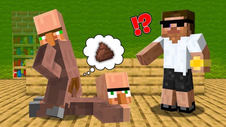 This Villager Pranked Doorbin with Poop in Minecraft..