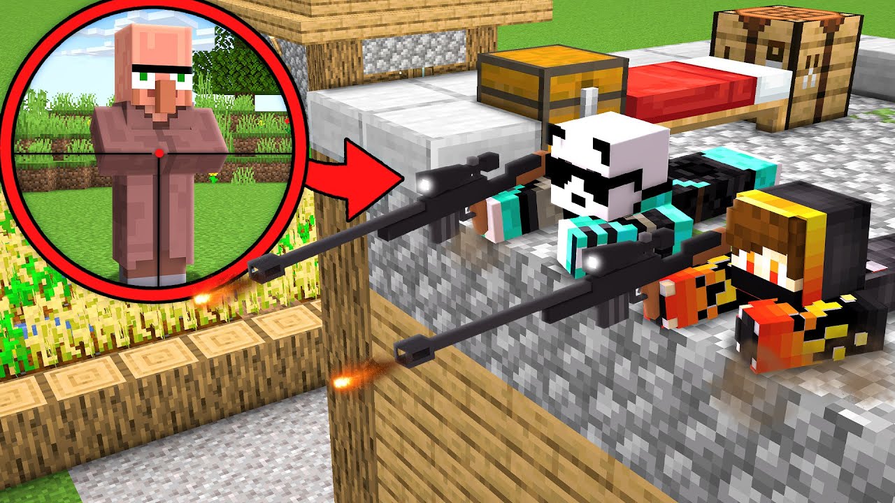 We Became Secret Snipers in Minecraft!