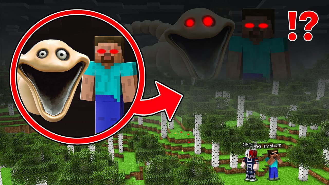 We Got Attacked BY Hungry Worm And Herobrine In Minecraft