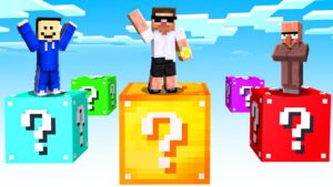 Who Will Win Gaint Lucky Block Race in Minecraft ??