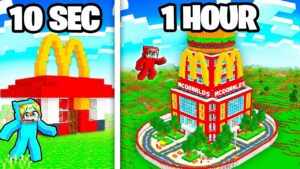 10 Seconds vs 1 Hour MCDONALDS Build Challenge!