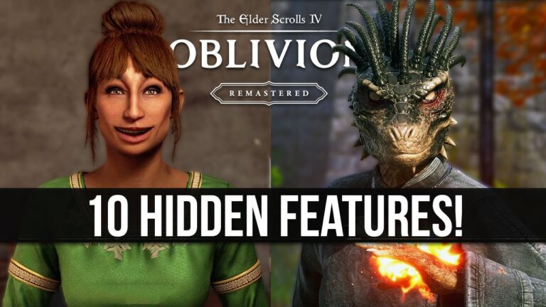 10 Secret Features Oblivion Remastered Never Tells You About