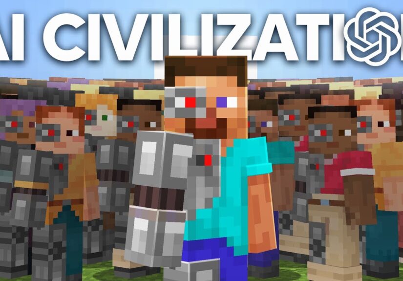 100 AIs Simulate Civilization in Minecraft