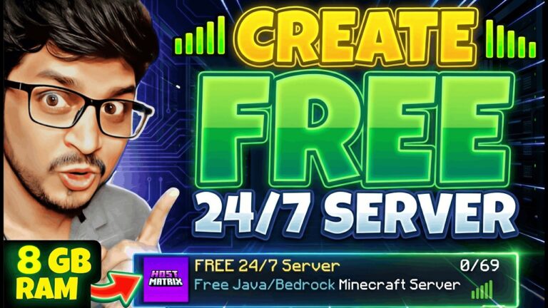 How To Make Free Minecraft Server 24x7 | Best Free