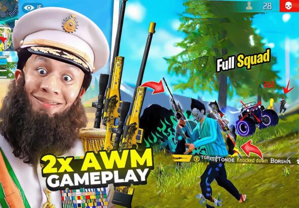 2x Awm Gameplay in Grandmaster Top 1 Lobby 😱 Tonde