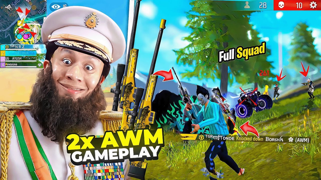 2x Awm Gameplay in Grandmaster Top 1 Lobby 😱 Tonde
