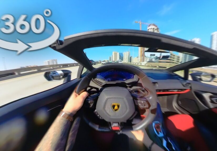360 VR | Lamborghini Spyder in Miami