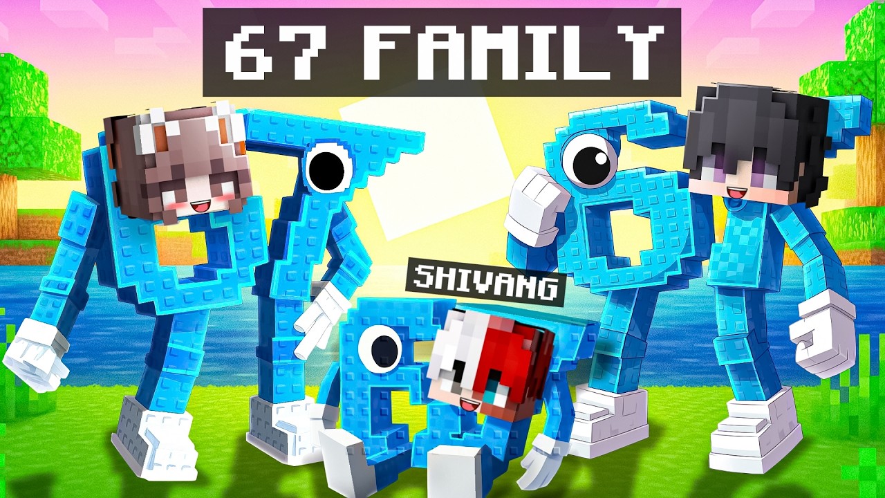 ADOPTED BY SECRET 67 BRAINROT IN MINECRAFT !!