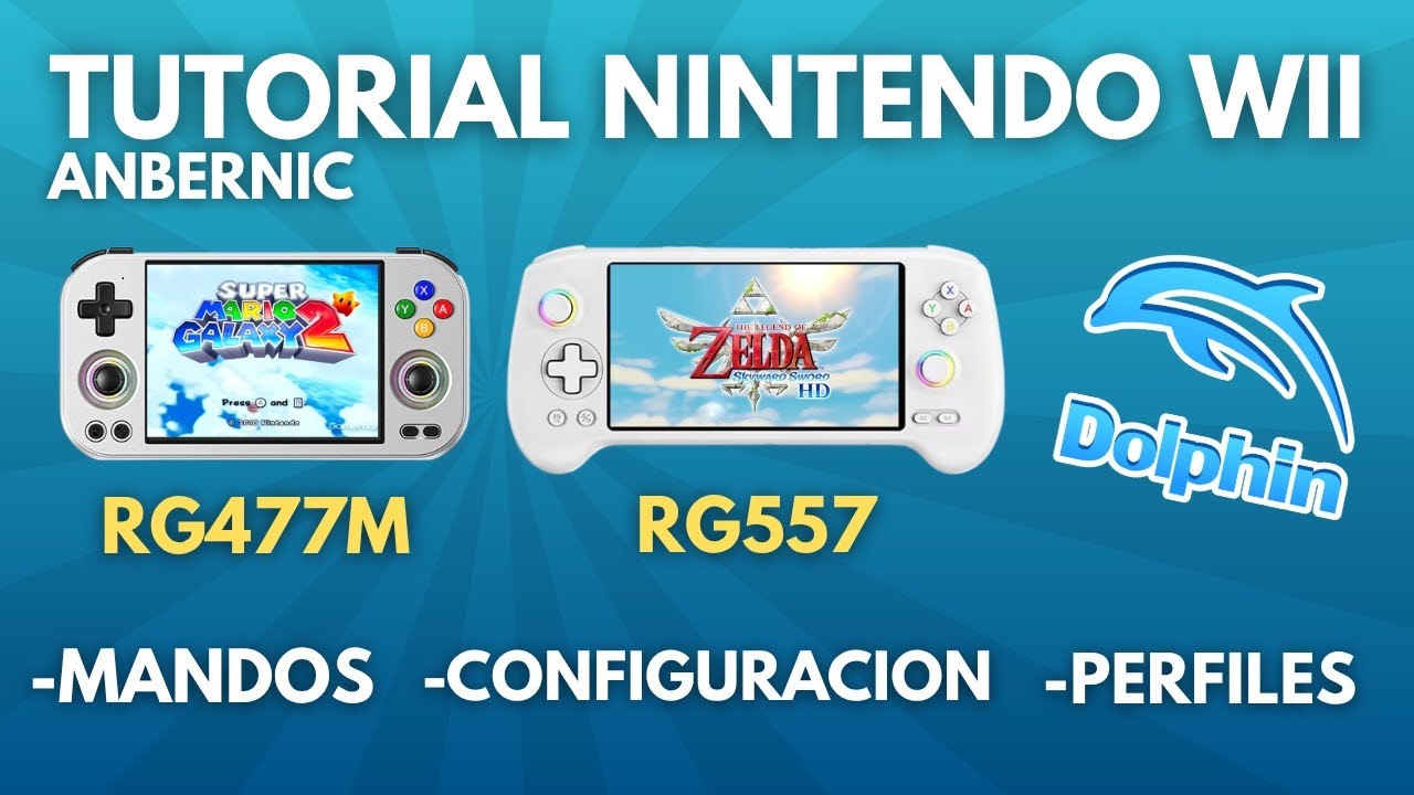 Anbernic RG477M y RG557 Guía Nintendo Wii Configuración Mandos y