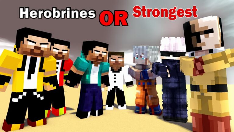 Can Herobrines Won This Challenge? #minecraft #animation #challenge #games