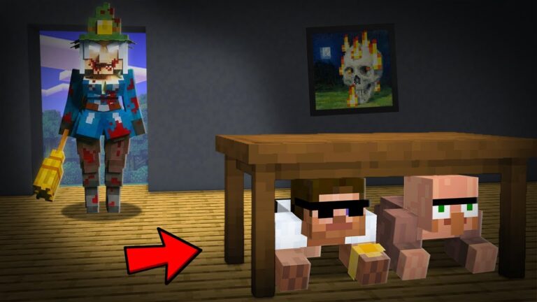 Can We Escape this Mysterious Witch in Minecraft..