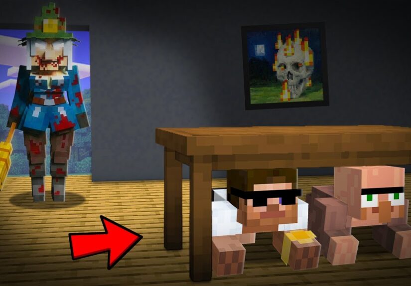 Can We Escape this Mysterious Witch in Minecraft..