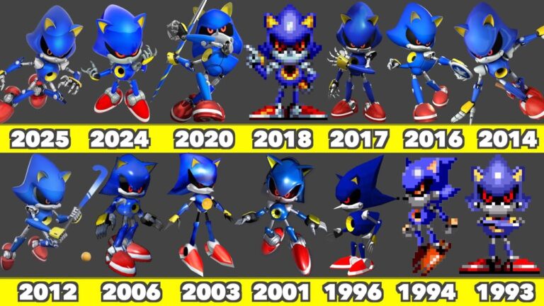 Evolution of Metal Sonic Game Graphics In SEGA and Nintendo