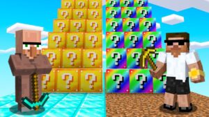 Extreme Lucky Block Challenge with Doorbin in Minecraft..