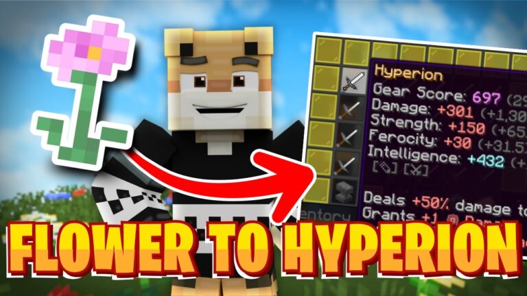 FLOWER TO HYPERION!! -- Hypixel Skyblock