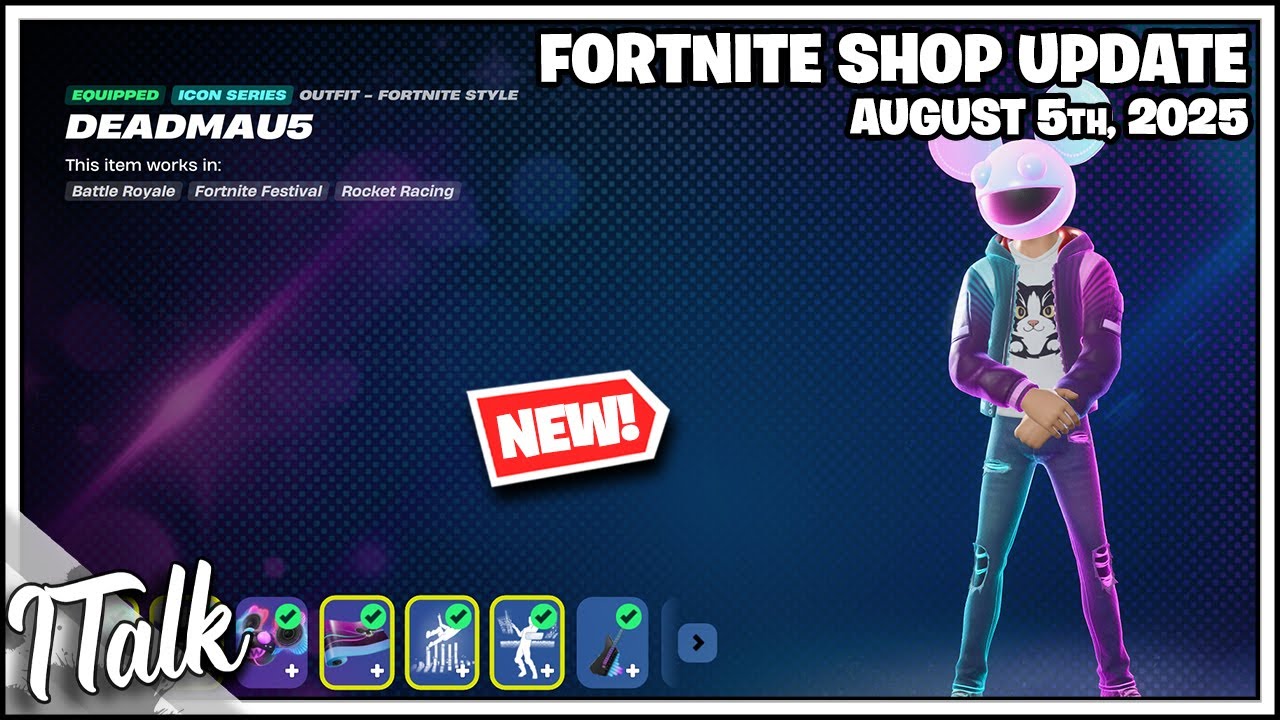 Fortnite Shop *NEW* DEADMAU5 IS IN FORTNITE! [August 5th, 2025]