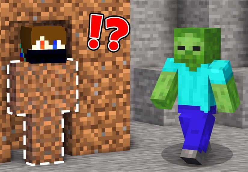 Hide and Seek with MOBS in Minecraft
