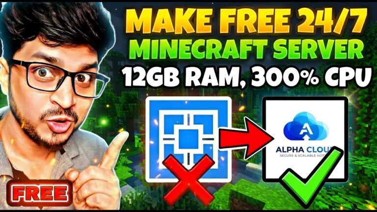 How To Make Free Minecraft Server 24x7 | Best Free