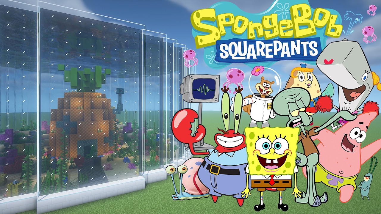 How To Make a SpongeBob SquarePants Farm in Minecraft PE