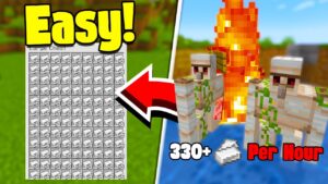 How to Build EASY Iron Farm in Minecraft 1.21+ |