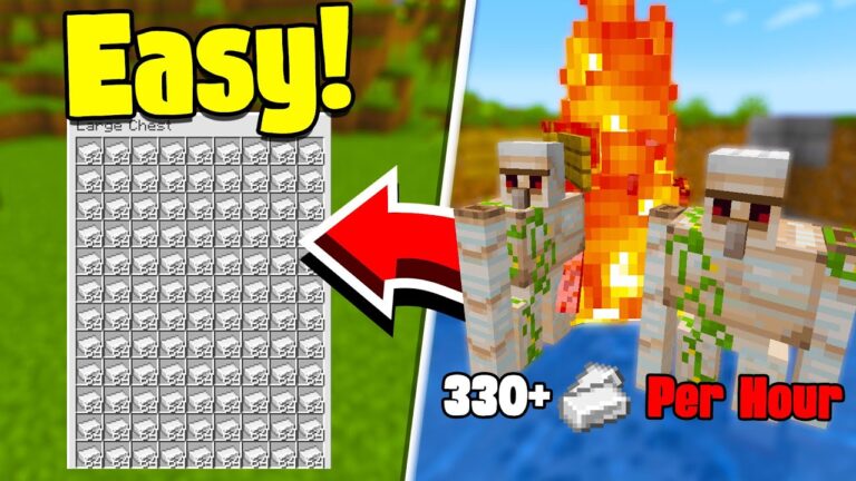 How to Build EASY Iron Farm in Minecraft 1.21+ |