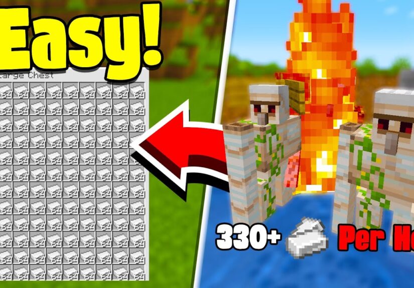 How to Build EASY Iron Farm in Minecraft 1.21+ |