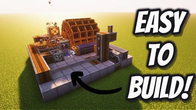How to build an easy Create Mod Iron Farm Step