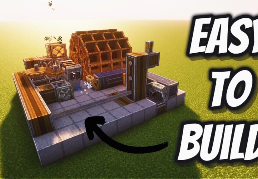 How to build an easy Create Mod Iron Farm Step