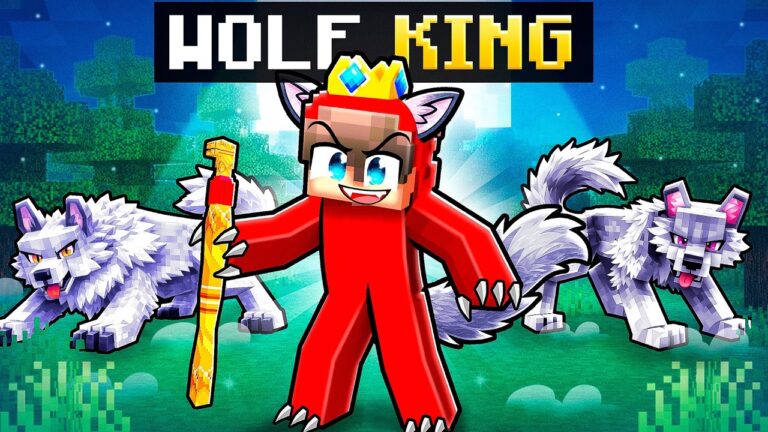 I Became a WOLF KING in Minecraft!