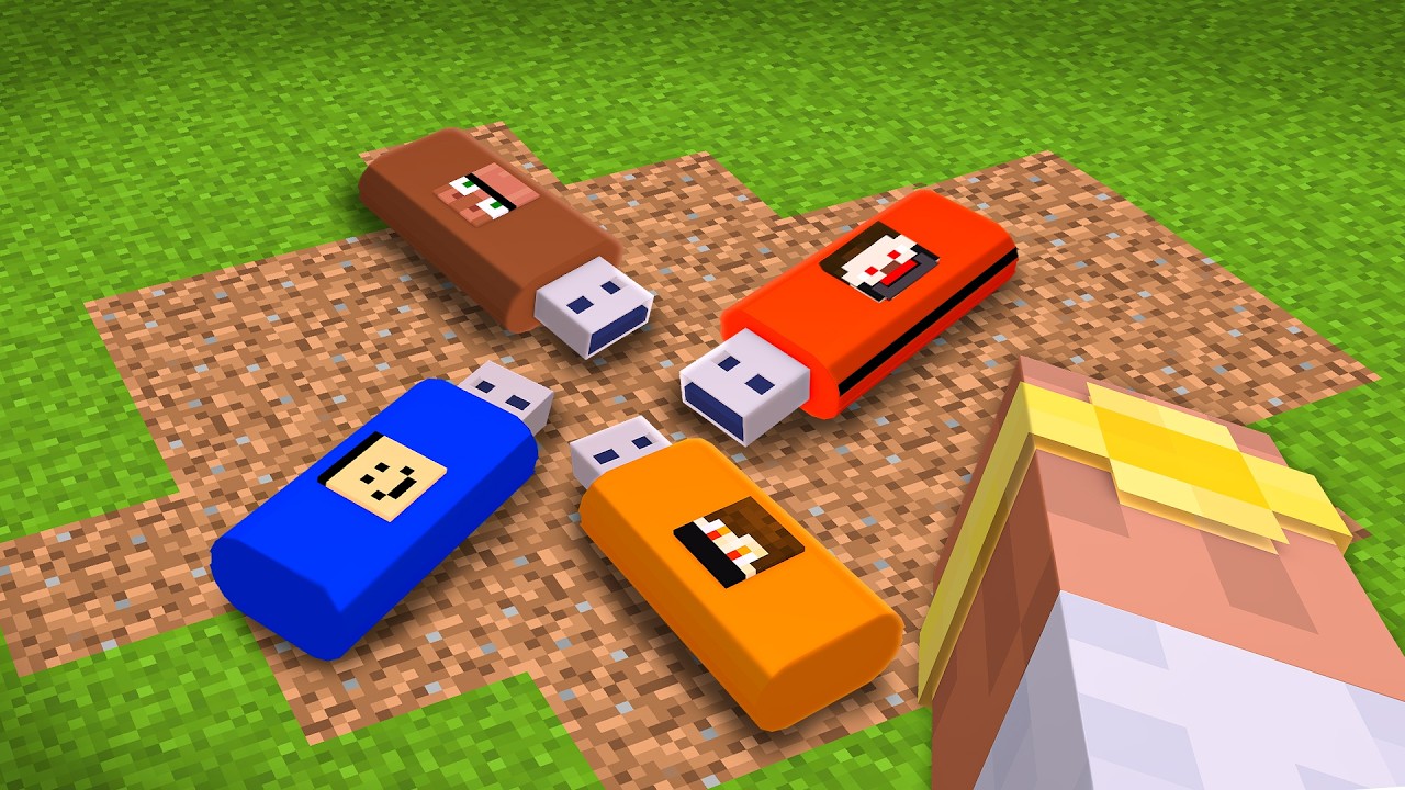 I Found Youtuber's Secret USB Pendrive in Minecraft..