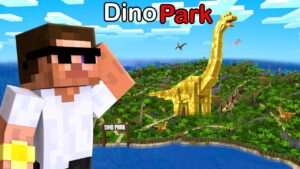 I Found a Dinosaur Park Zoo in Minecraft..