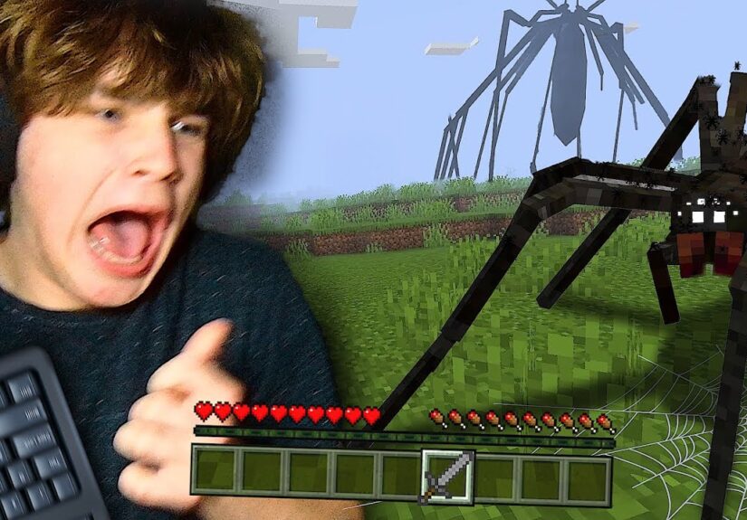 I Got Tricked Into Installing an ARACHNOPHOBIA Mod for Minecraft…