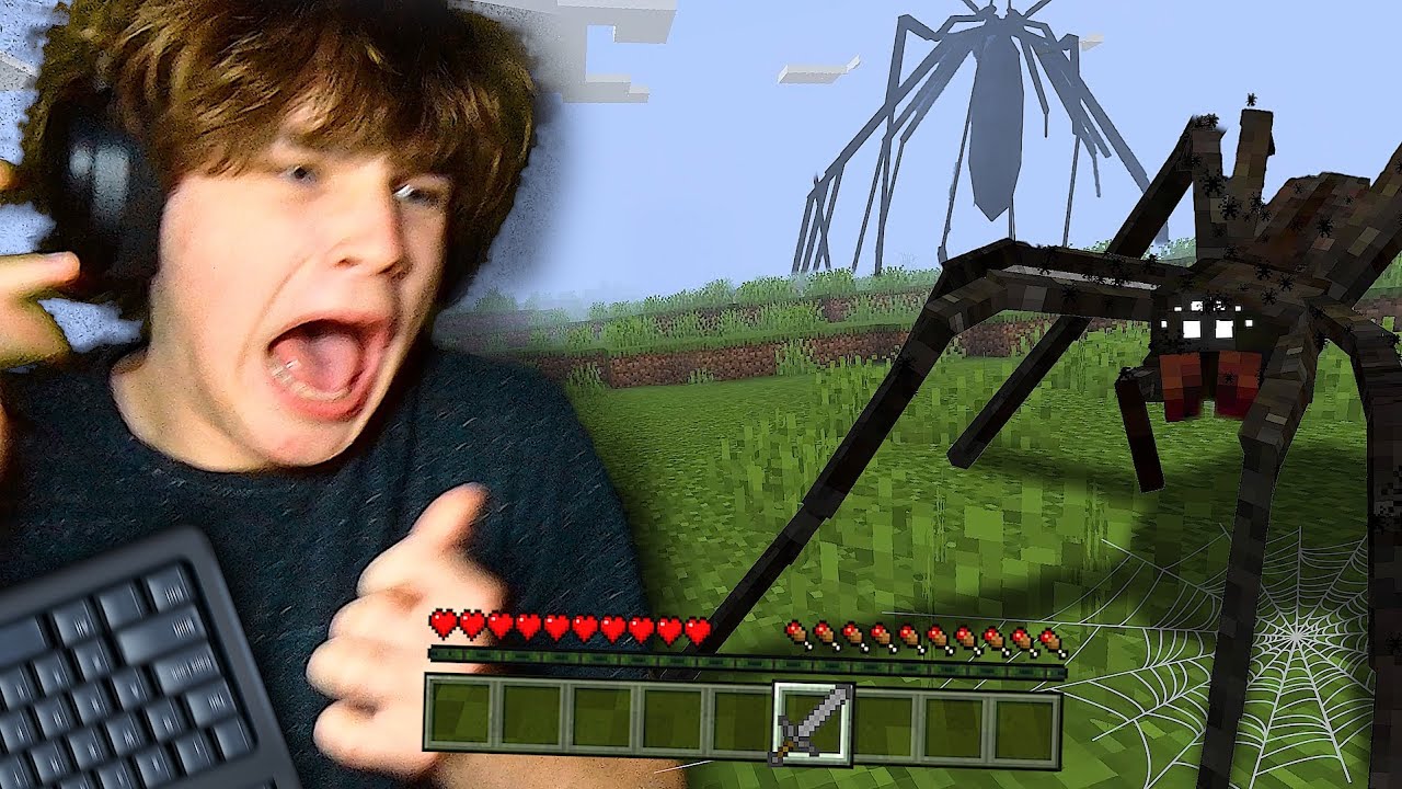 I Got Tricked Into Installing an ARACHNOPHOBIA Mod for Minecraft…
