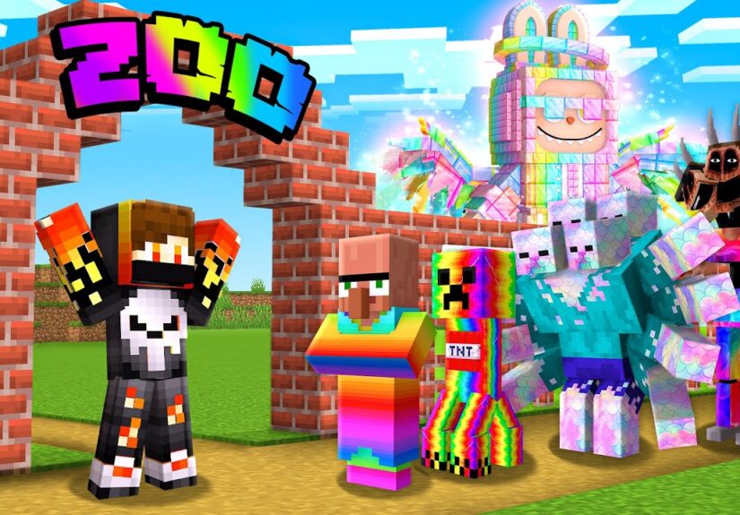 I OPENED RAINBOW ZOO IN MINECRAFT !!!