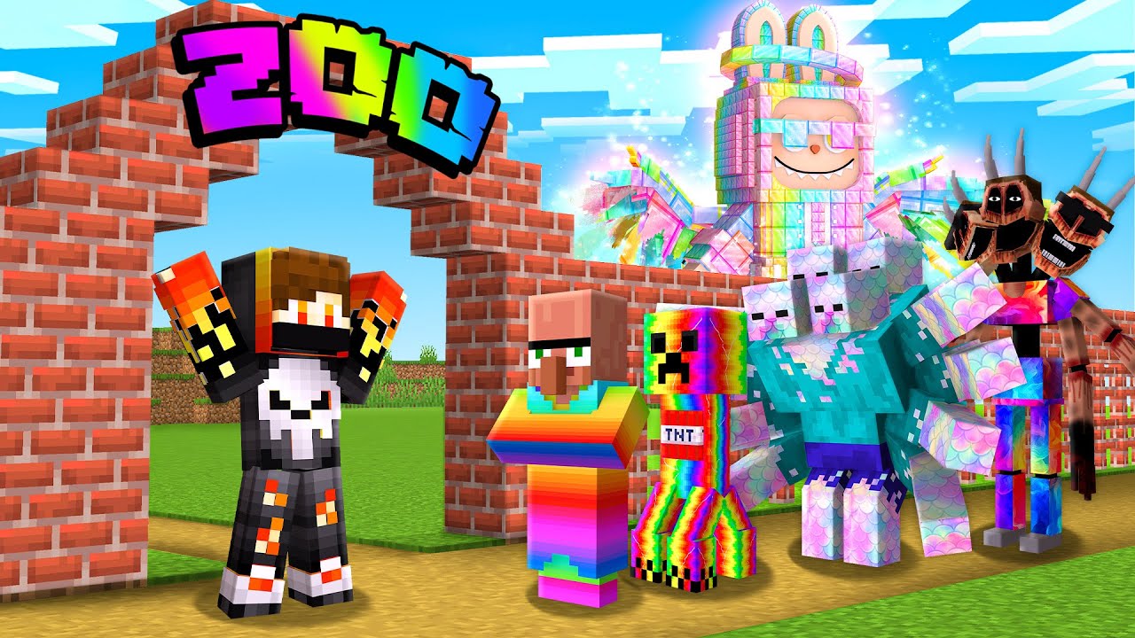I OPENED RAINBOW ZOO IN MINECRAFT !!!
