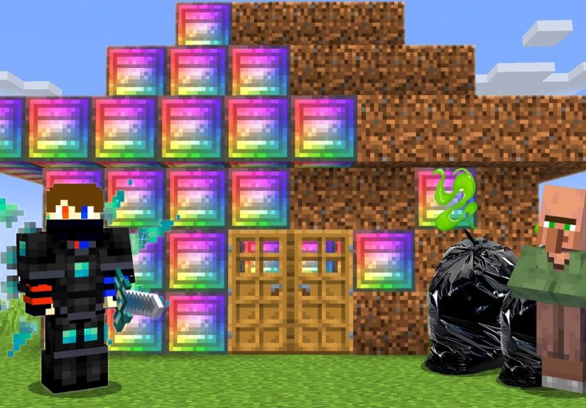 I Transformed The NOOB Villager house into AVARITIA in Minecraft