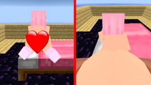 I saved Jenny Tyan from the monsters in Minecraft SkyBlock!