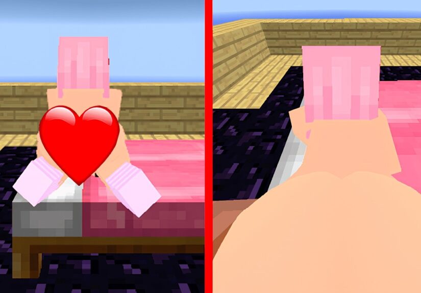 I saved Jenny Tyan from the monsters in Minecraft SkyBlock!