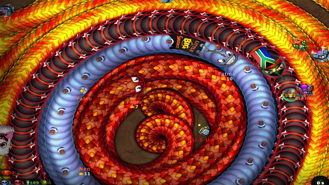 LİTTLE BİG SNAKE.İO✅top10 most popular kills❇️Best Class Epic Gameplay☄️🔥🥵