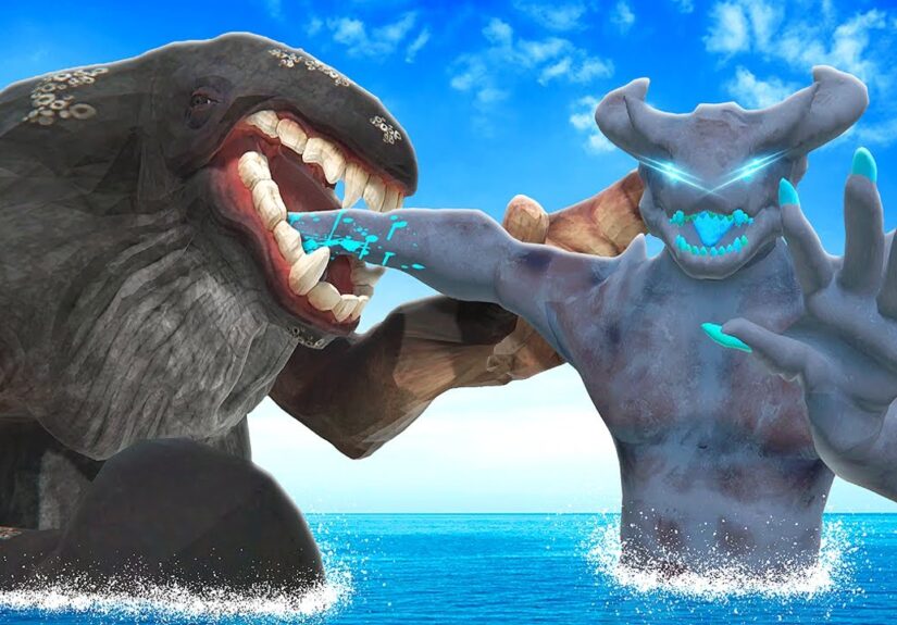 MULTIPLAYER Kaiju Fight in Virtual Reality - Bonelab VR Mods