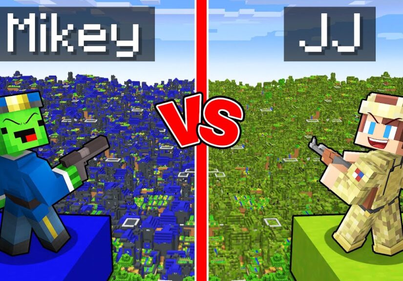 Mikey POLICE vs JJ MILITARY Village Survival Battle in Minecraft