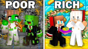 Mikey POOR vs JJ RICH Wedding Survival Battle in Minecraft