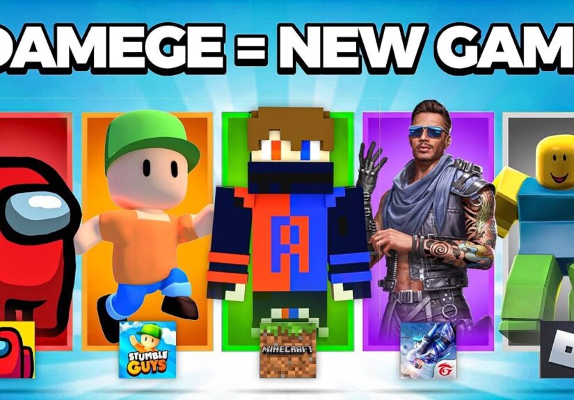 Minecraft, But Damage = Game Change